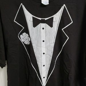 Classic Black Tuxedo XL Graphic Tee NWOT Unisex